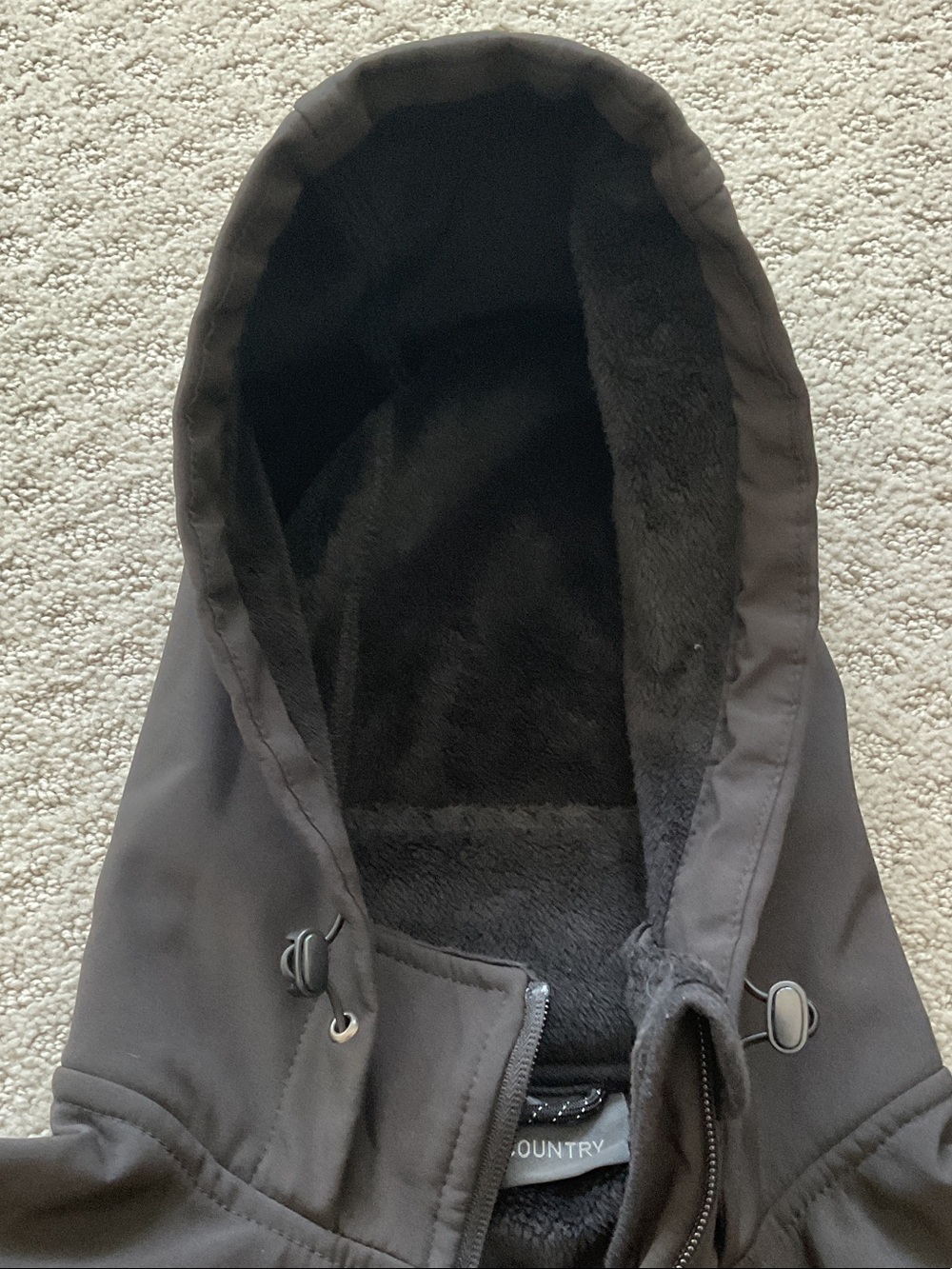 Free Country Black Hooded Utility Jacket with Zip Pockets 0522 - Picture 9 of 11